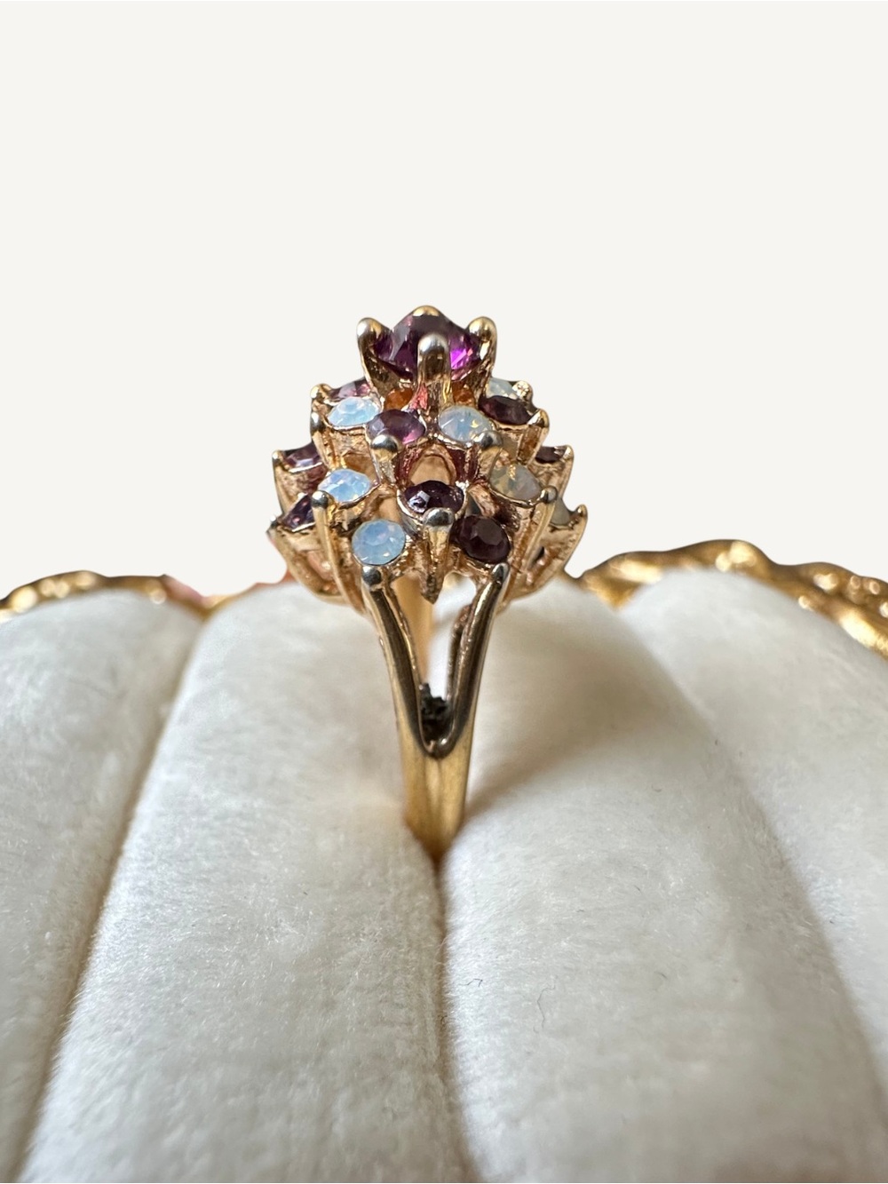Vintage 18K HGE Cocktail Ring